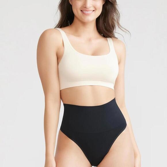 4 Pair Bundle / Yummie Black High Waisted Shapewear Thong / S/M - Picture 5 of 5